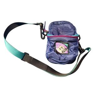 1993 Vintage Samsonite World Sport Purple Teal Crossbody Adjust Strap Camera Bag